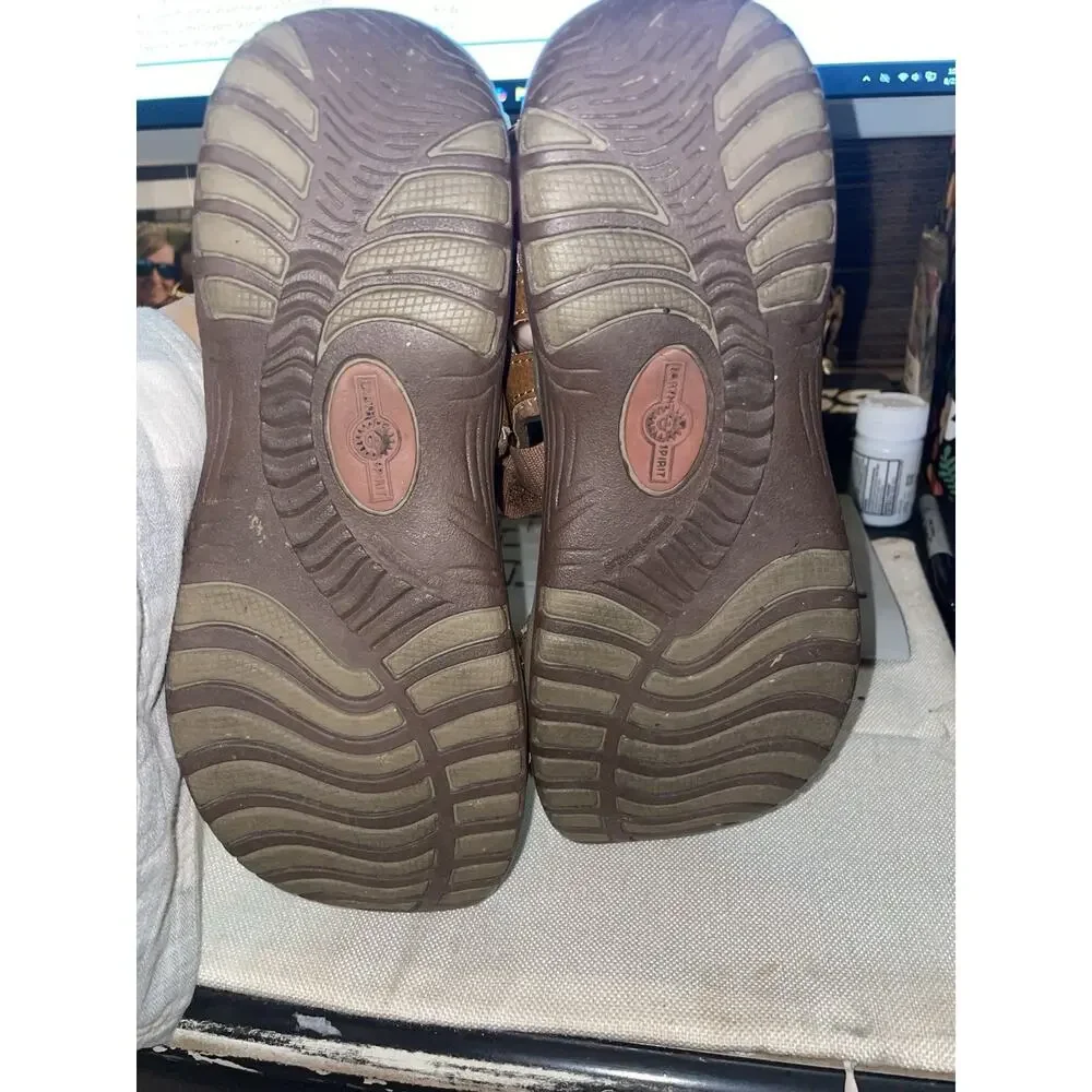 Earth Spirit Sport Gelron 2000 Brown Leather Sandals Mens Size 8 Adjustable